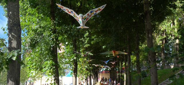 Installation artistique et participative : Ouvrons grand nos ailes